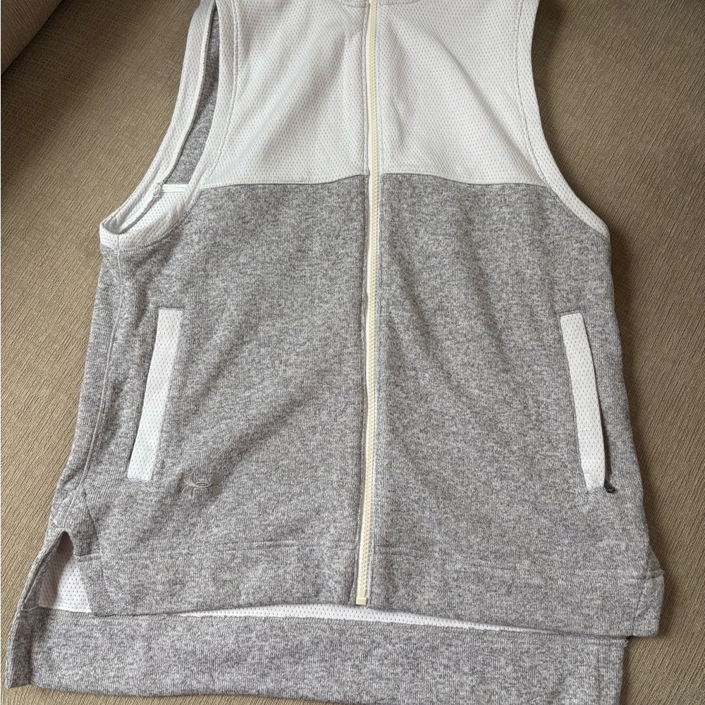 Under Armour White and Gray Vest